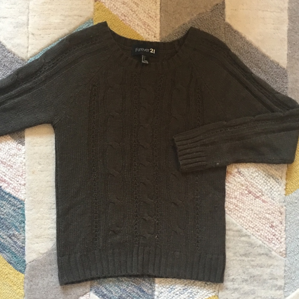 Forever 21 Cable Knit Sweater